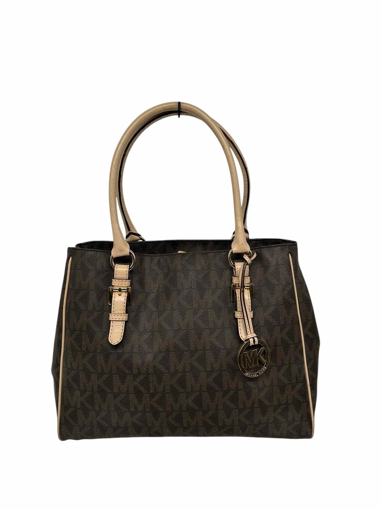 Michael Kors Large Signature Tote Brown Leather