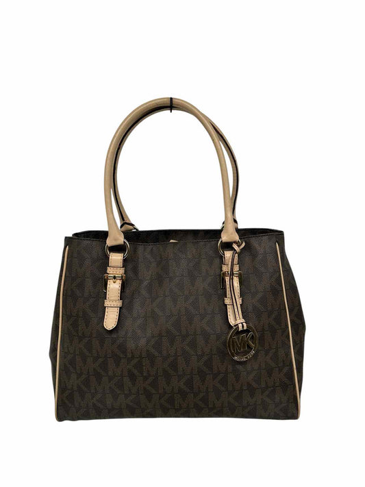 Michael Kors Large Signature Tote Brown Leather