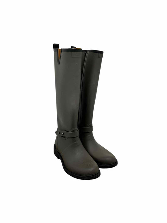 Rag & Bone Riding Rain Boots Gray Shoe Size 6.5