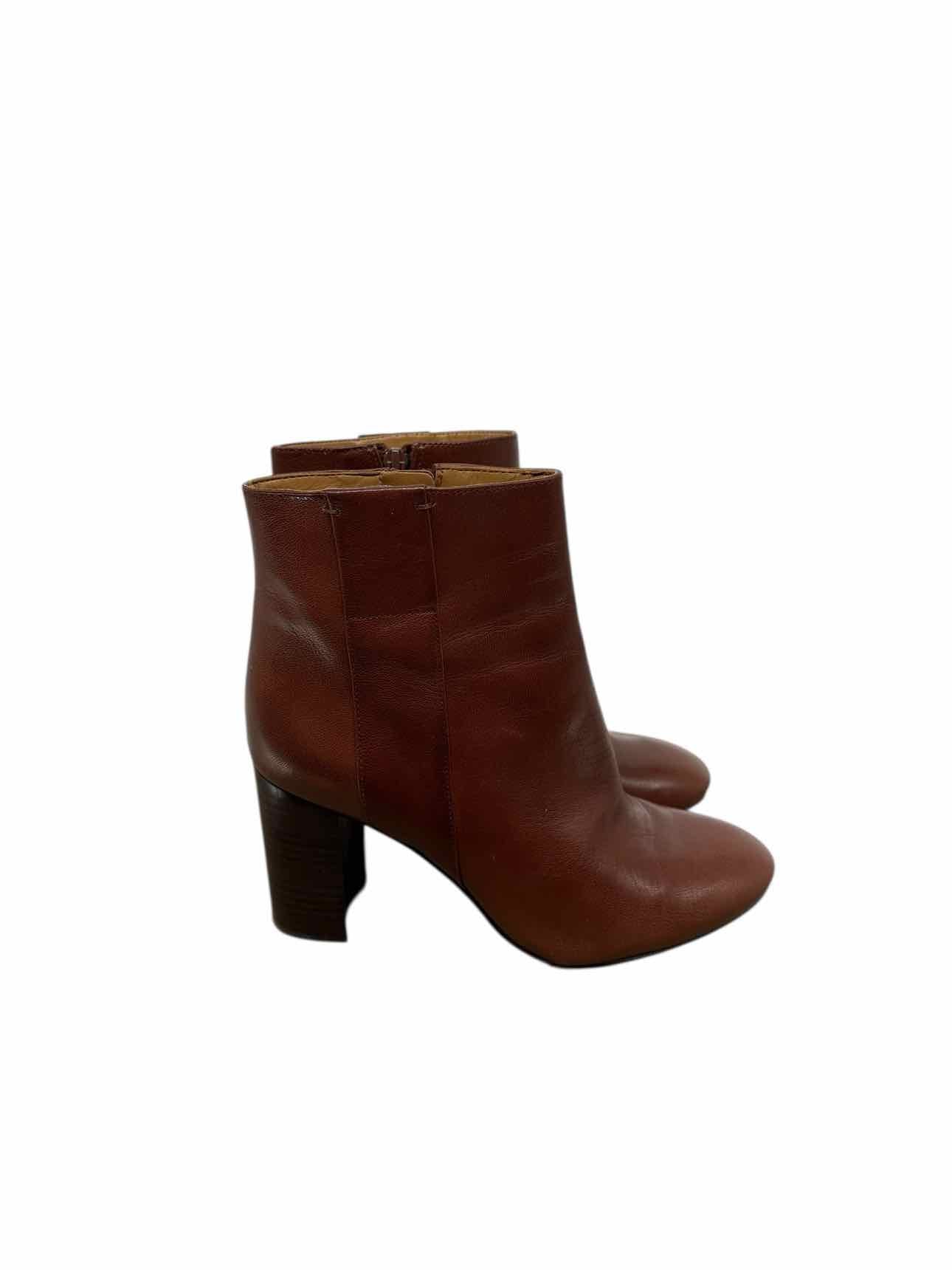 Nine West Why Not Cognac Bootie Shoe Size 7