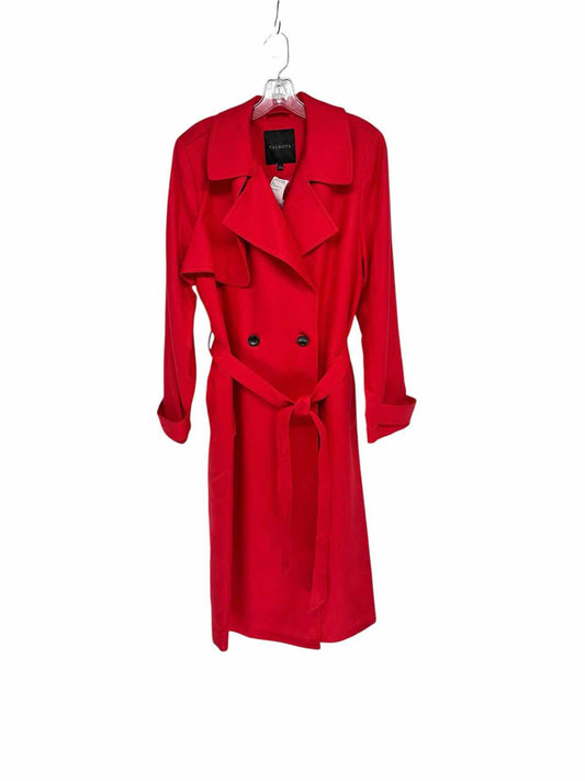 Talbots Red Trench Coat Size L **NEW**