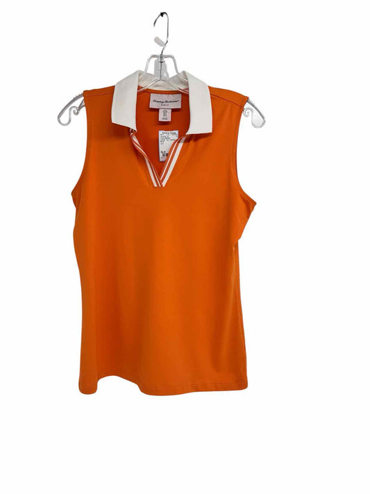 Tommy Bahama Orange Golf Sleeveless Top Size S