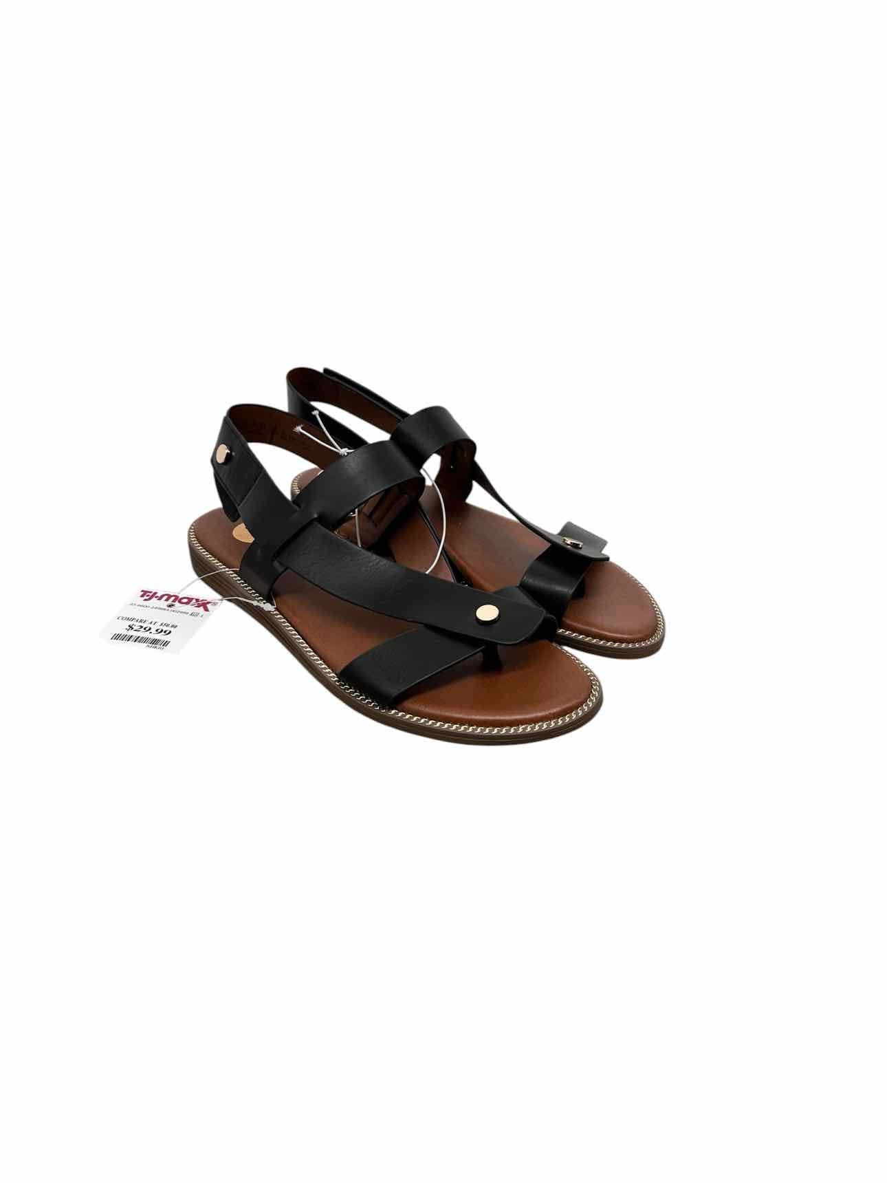 Franco Sorto Genni Black Sandals Shoe Size 7 **NEW**