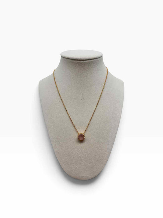 Dean Davidson Signature Midi Knockout Pendant in Pink Quartz Adjustable Length Necklace