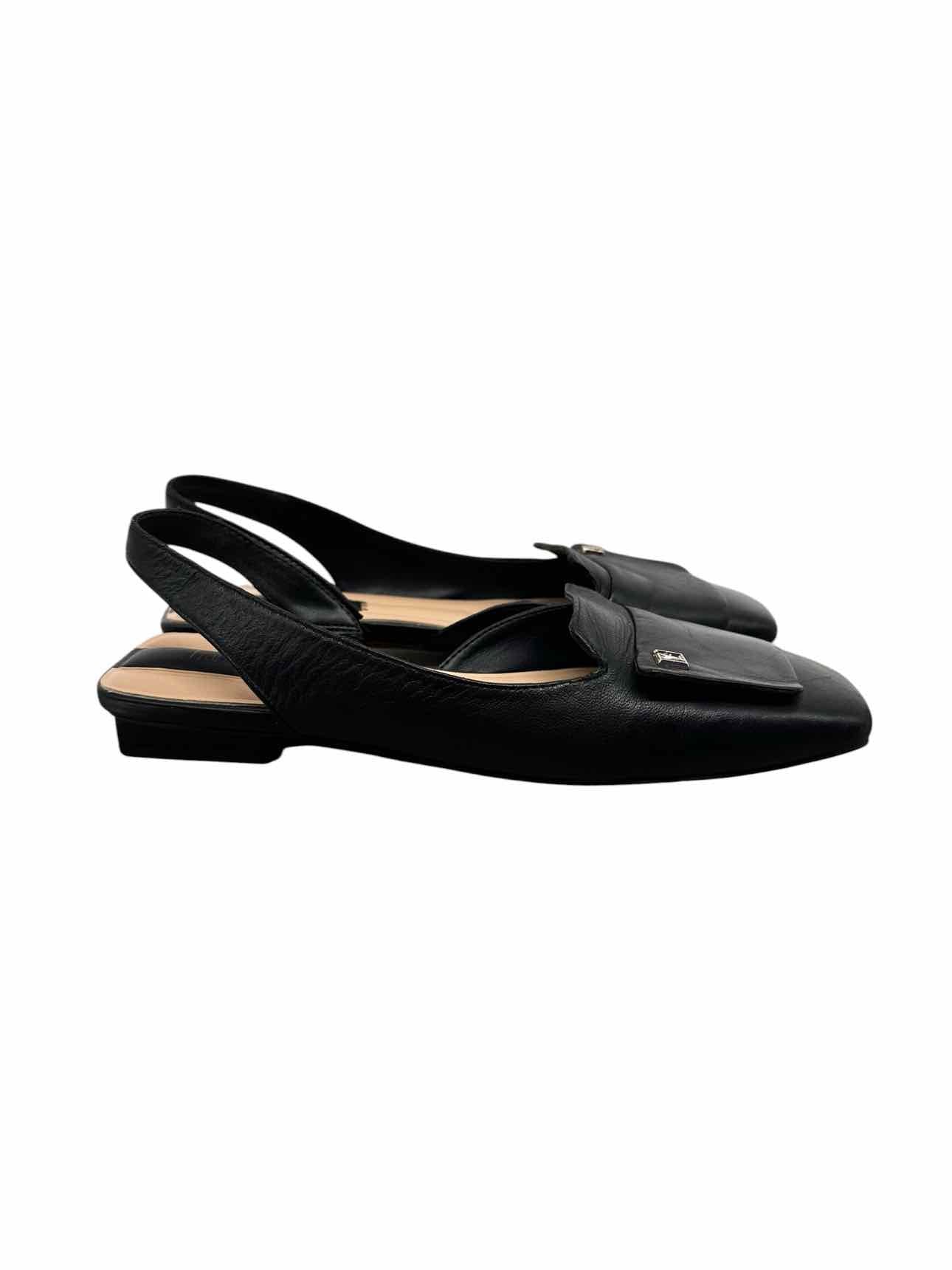 Franco Sorto Black Shoe Size 7.5 Slingbacks