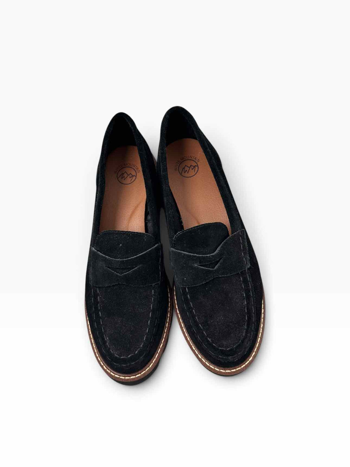 White Mountain Black Shoe Size 9.5W Loafers