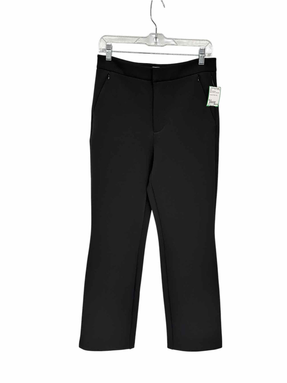 Good American Black Scuba Wide Leg Pants Size 6