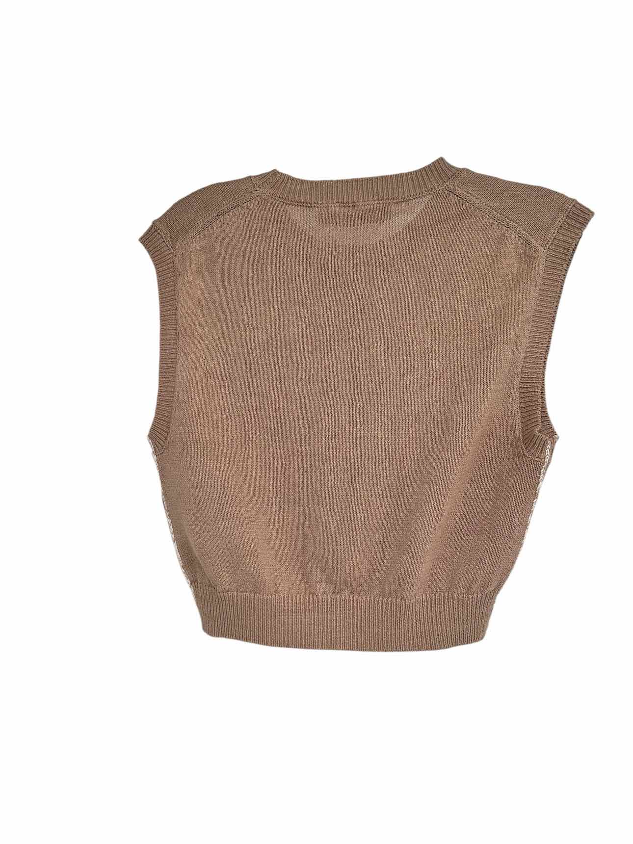 Zara Beige Size M Sleeveless sweater