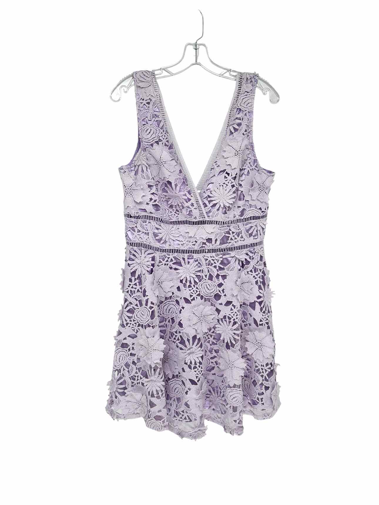 Just Me Lilac Sleeveless Dress Size L