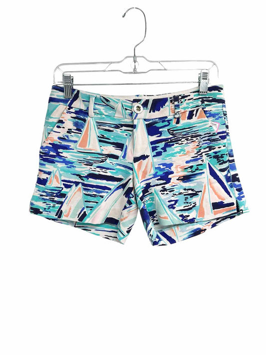 Lilly Pulitzer The Callahan Short 5" Inseam Sailboat Size 0