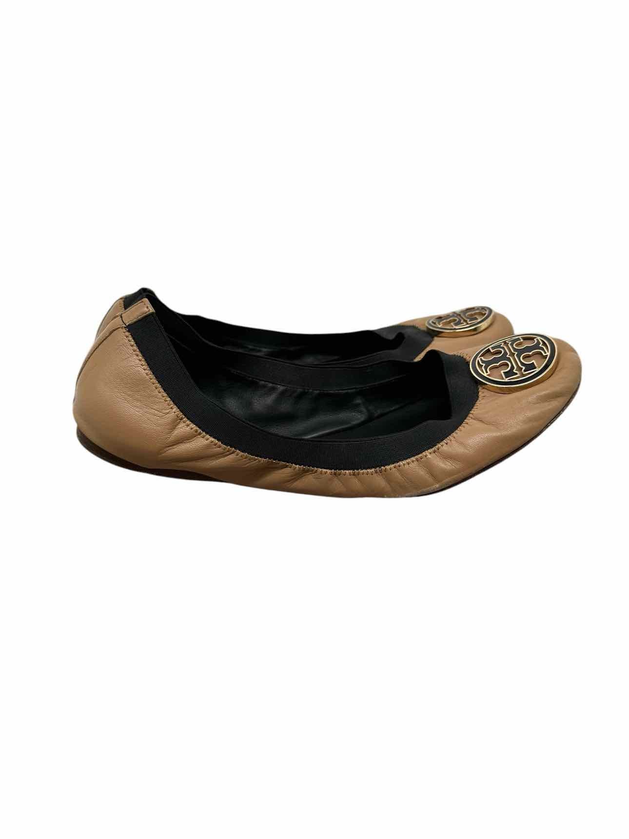 Tory Burch Caroline Ballet Flats Tan Shoe Size 11