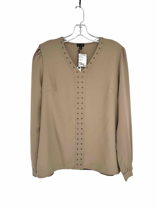 Coco +  Carmen Olive Chloe V-Neck Long Sleeve Top Size S/M **NEW**
