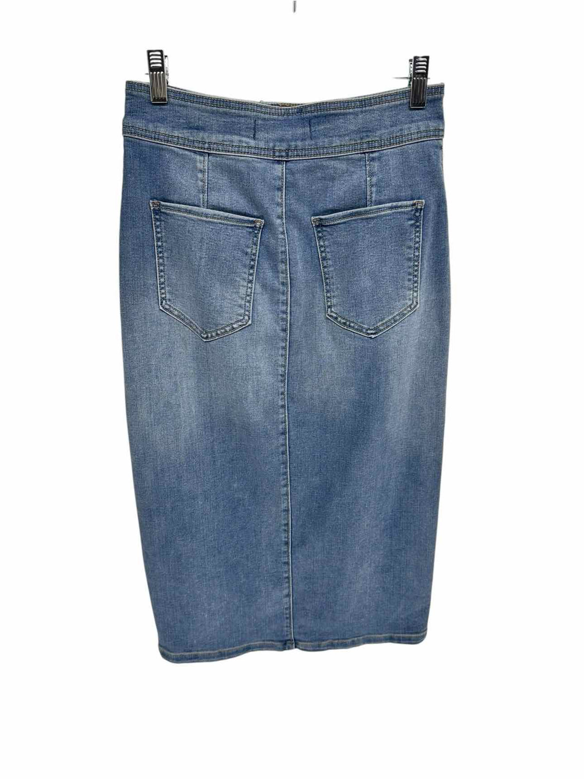 Free People Maddie Denim Midi Skirt Blue Size 6