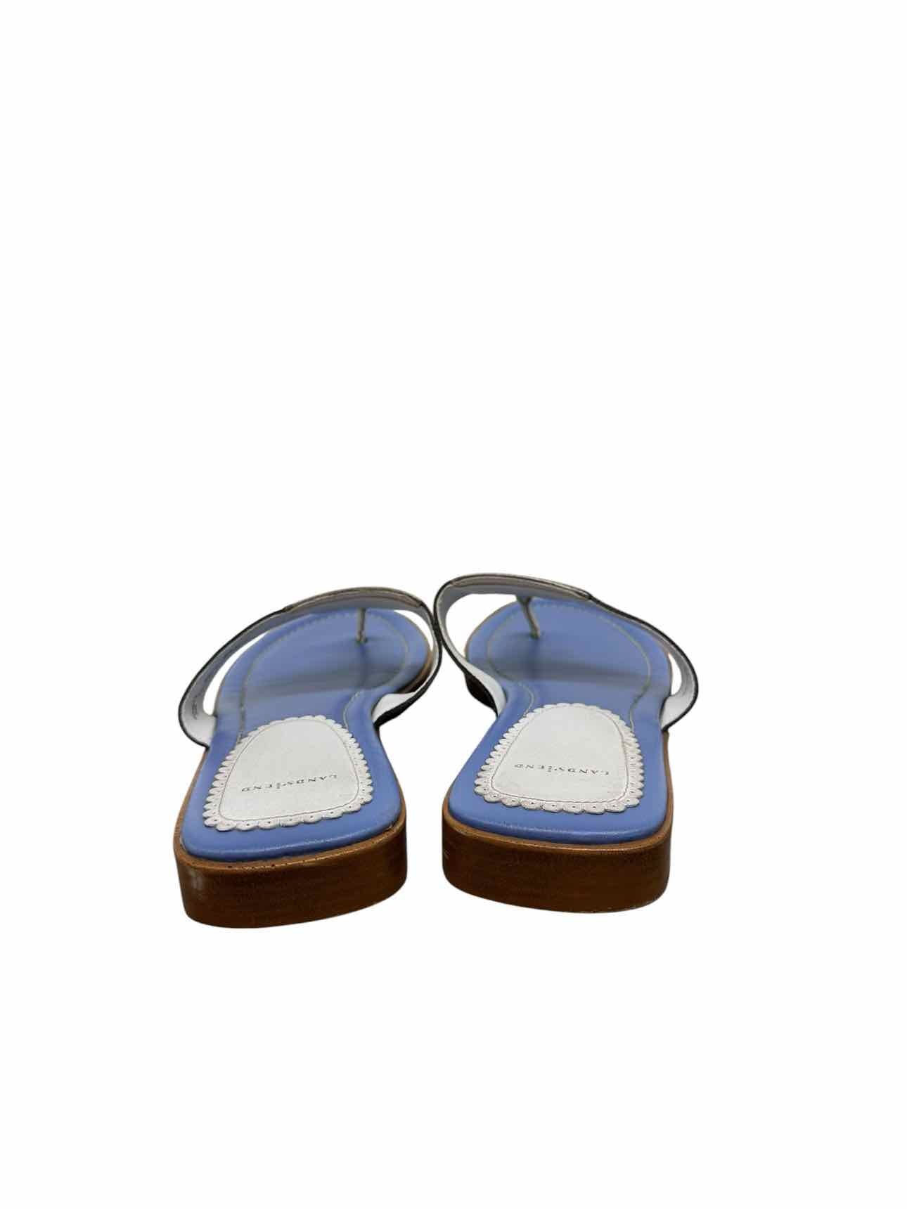 Land's End Blue Sandals Shoe Size 8