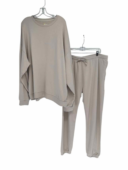 alo Beige 2 PC Pant Set Size 2X