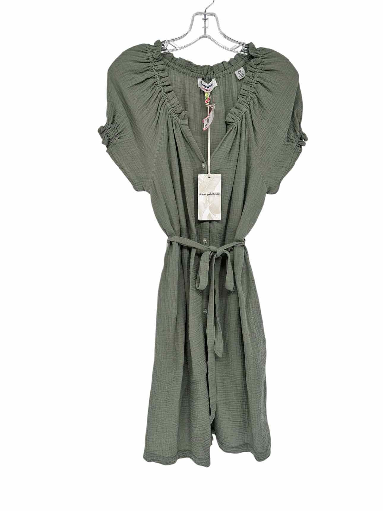 Tommy Bahama Island Gauze Coral Isle Sage Dress Size S **NEW**