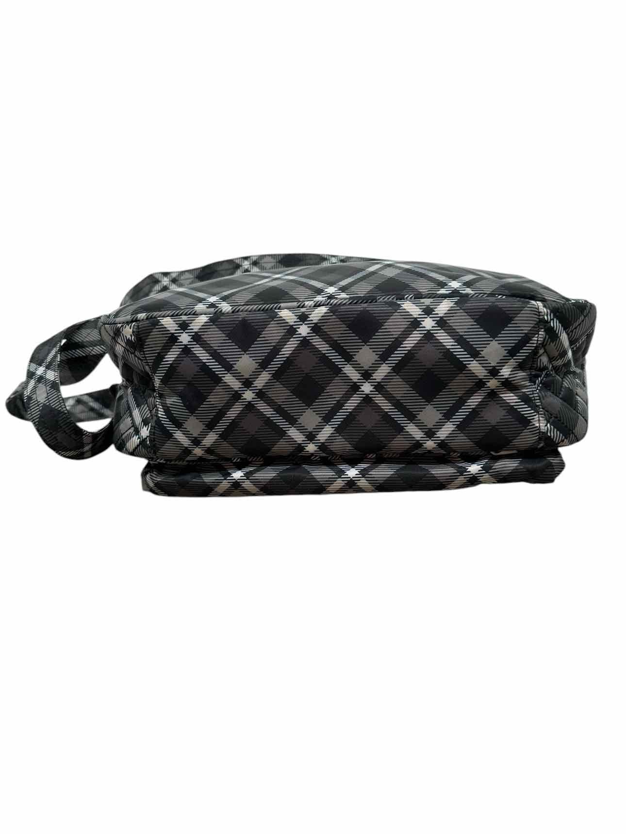 Lug Gray Plaid Nylon Crossbody