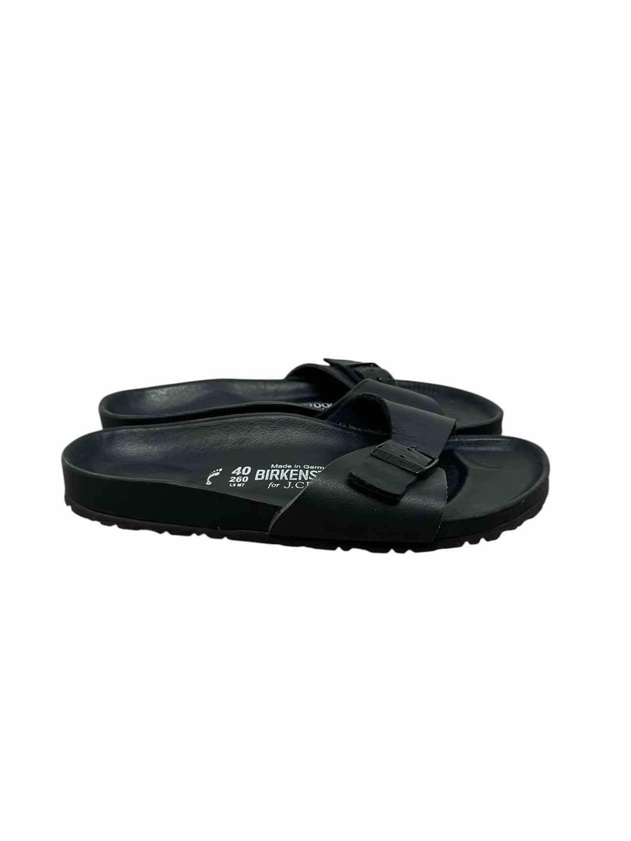 Birkenstocks Madrid Essentials For J.Crew Black Sandals Shoe Size 9