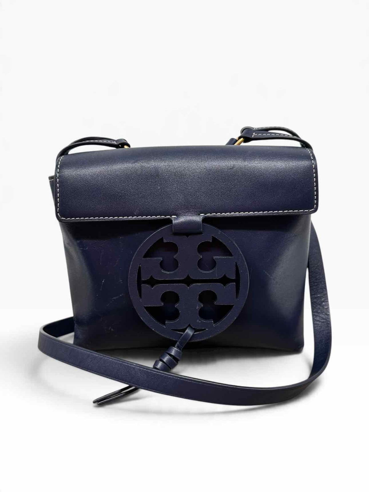 Tory Burch Miller Navy Leather Crossbody  **AS IS**