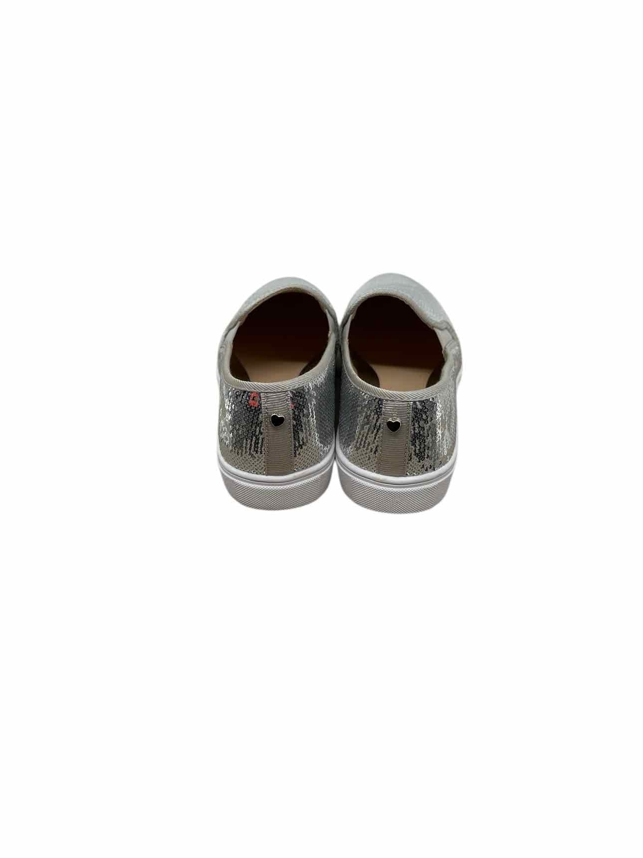 Fever Sole Silver Slip Ons Shoe Size 8