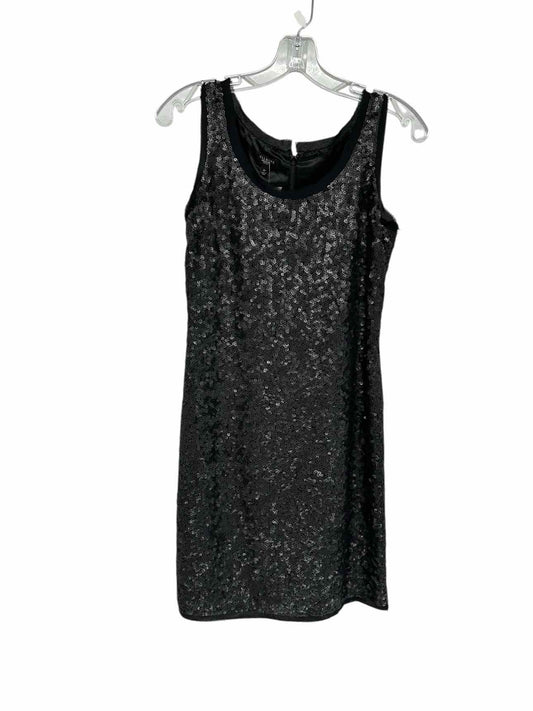 Talbots Black Sleeveless Sequin Dress Size 2P