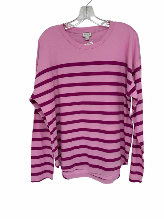 J. Crew Pink Size L Long Sleeve Top **NEW**