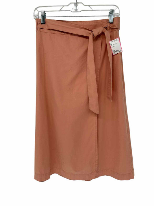 Madewell Peach Faux Wrap Skirt Size 4