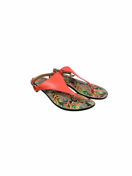Sam Edelman Greta Thong Sandals Orange Shoe Size 9.5