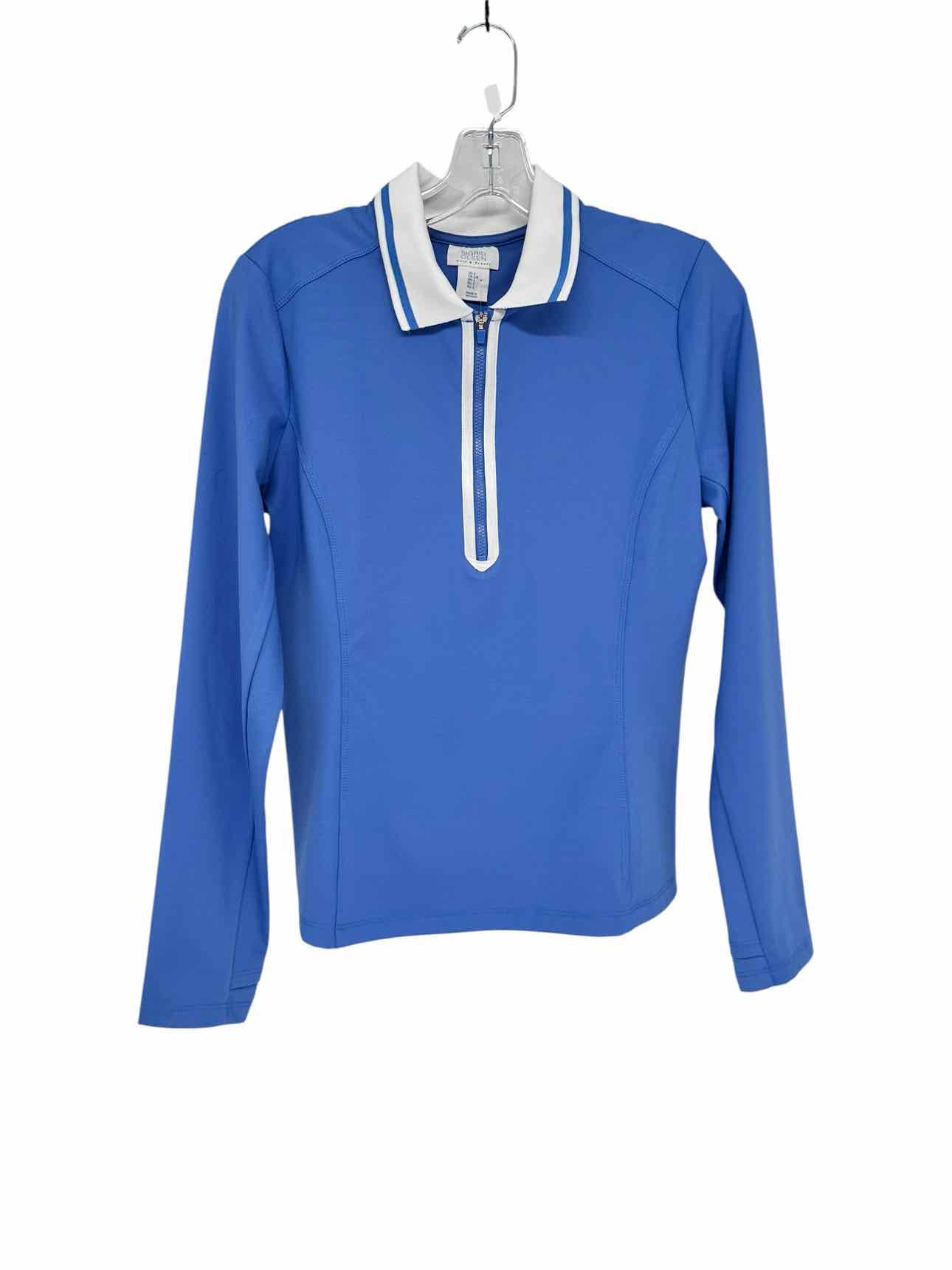 Singrid Olsen Golf & Tennis Long Sleeve Half Zip Polo Blue Size S