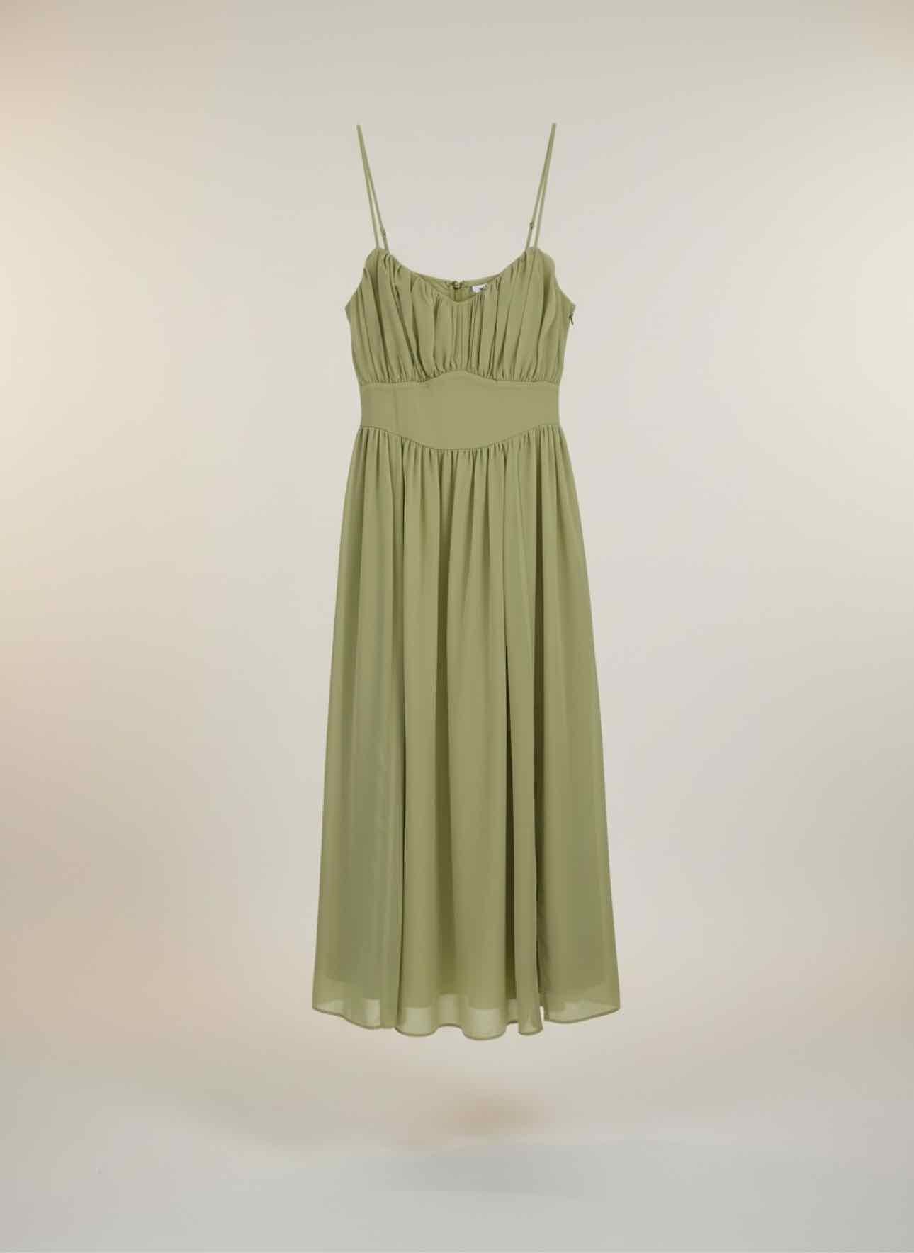Abercrombie & Fitch Lt. Green Midi Dress Size M **NEW**