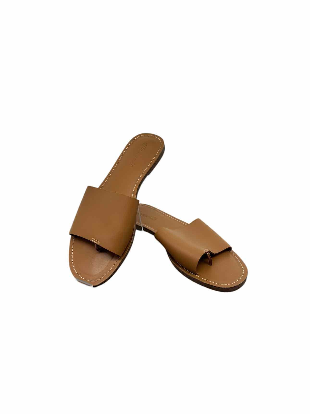 Madewell Boardwalk Post Slides Tan Shoe Size 8.5