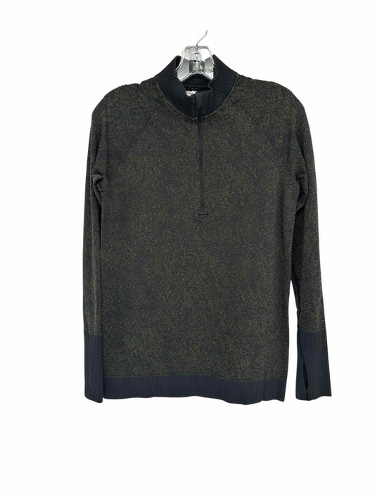 Lululemon Rest Less 1/2 Zip Green  Sweatshirt Size 8