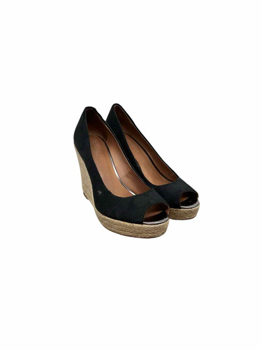 Coach Black Shoe Size 8.5 Espadrilles
