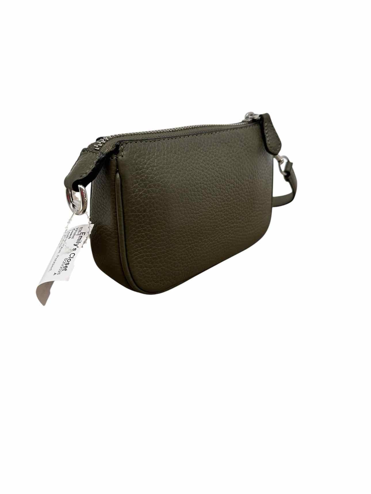 Coach Nolita Olive Leather Wristlet