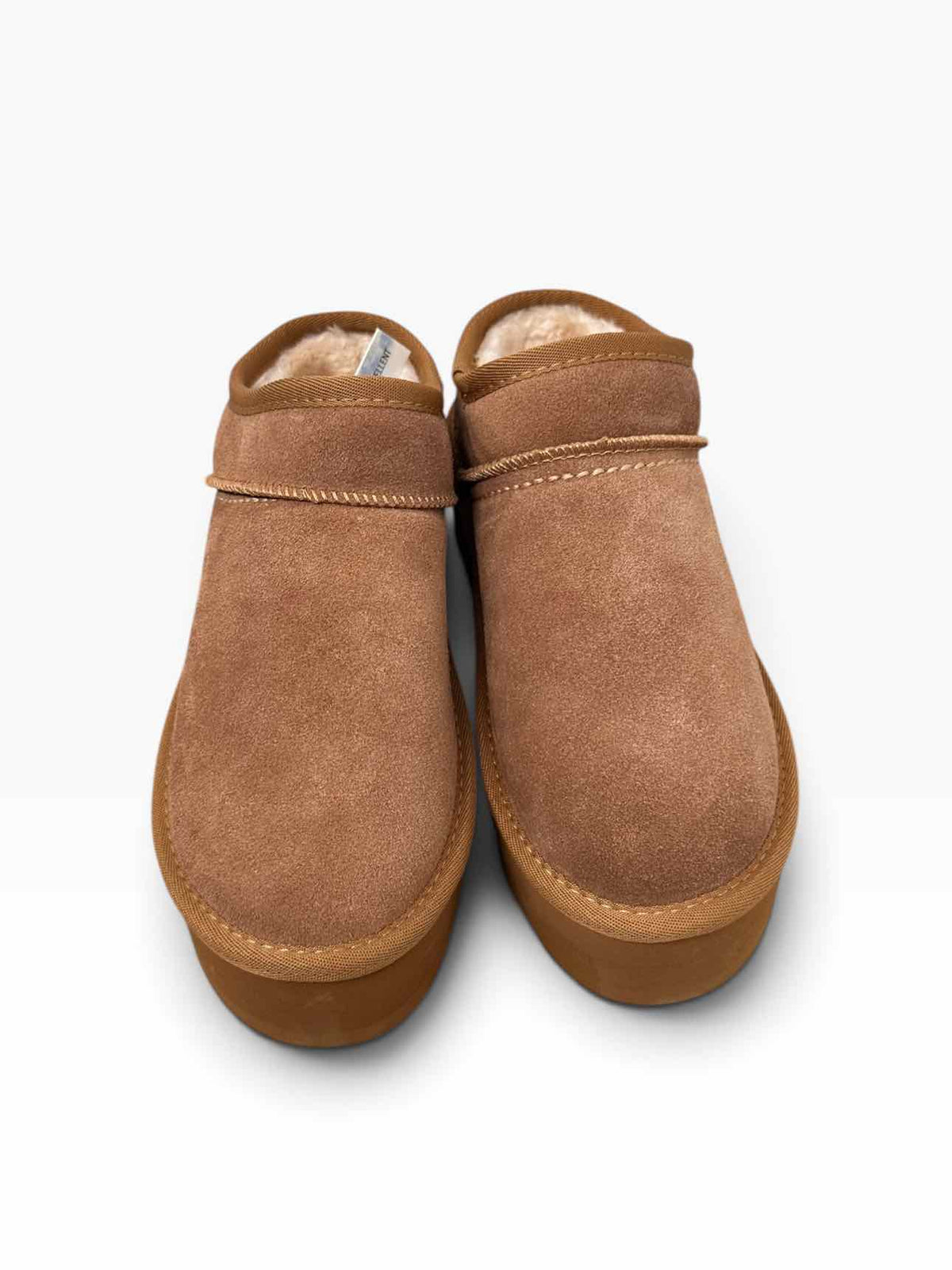 Cushionaire Huggy Platform Mule  Tan Shoe Size 7.5 **NEW**