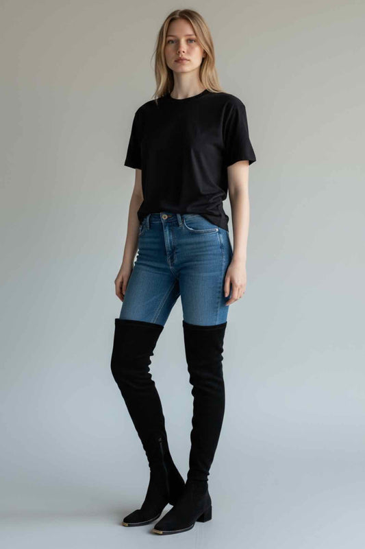 Coach Natalia Over-the-Knee Boot Black Shoe Size 9.5  **NEW**