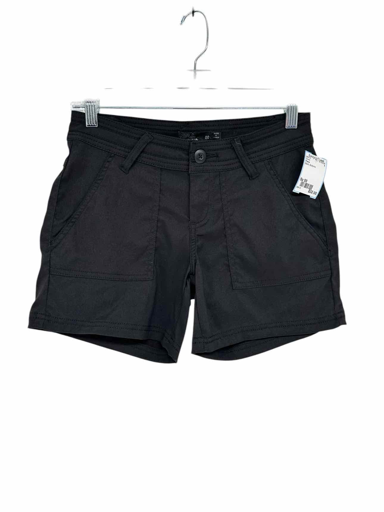 Prana Black Shorts Size 00