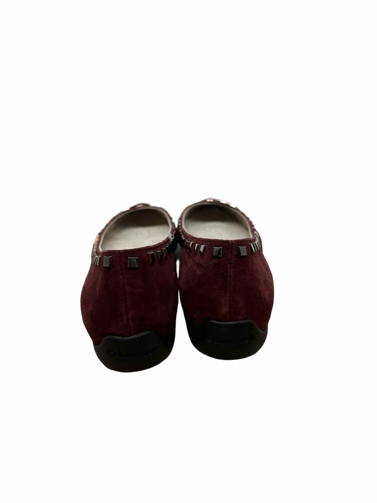 Calvin Klein Burgundy Flats SIZE 8 **NEW**