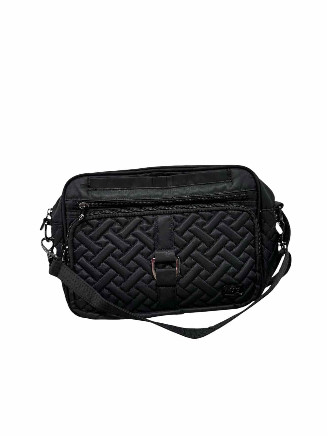 Lug Carousel XL Black Nylon Crossbody