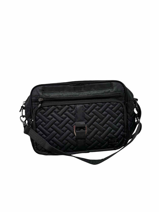 Lug Carousel XL Black Nylon Crossbody