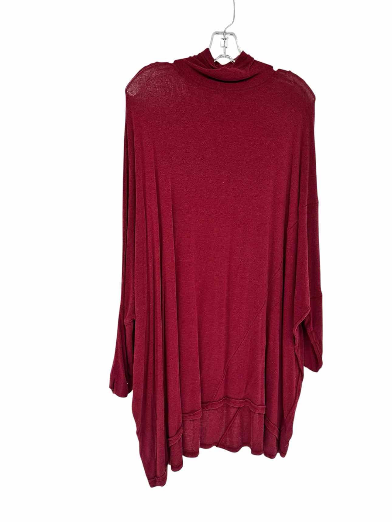 We The Free Burgundy Be Free Tunic Size M