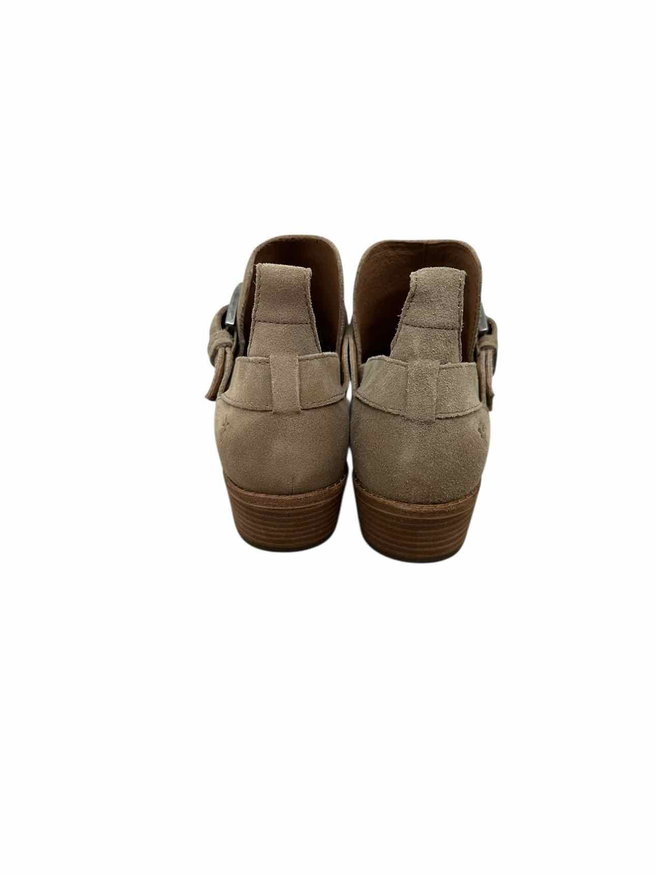Frye Mia Cut Out Bootie Beige Shoe Size 8