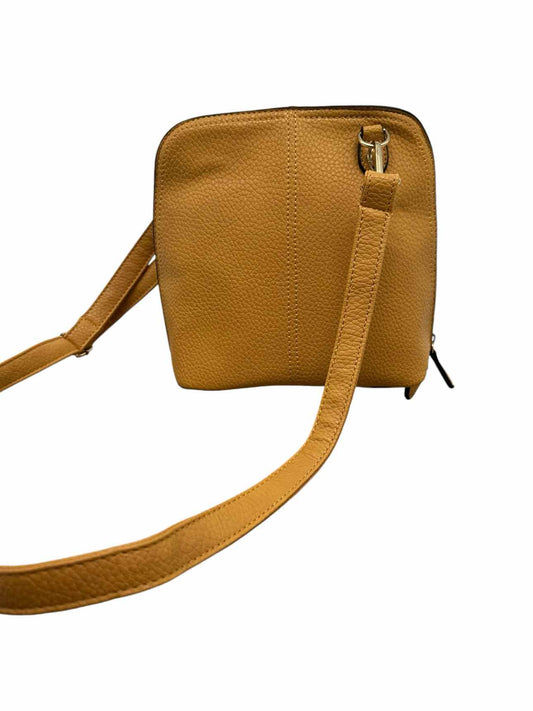 J. Francis Mustard Faux Leather Crossbody