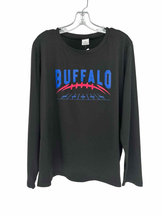 Black "Buffalo" Football Size XL Long Sleeve Top