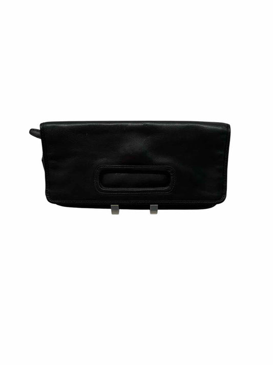 Coach Black Leather Fold Over Clutch