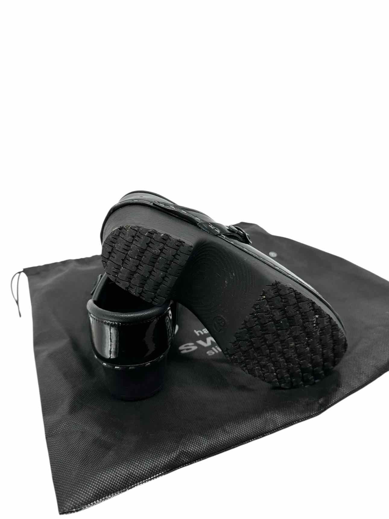 C&C Swedent Magic Full Back Clogs Black Shoe Size 6.5