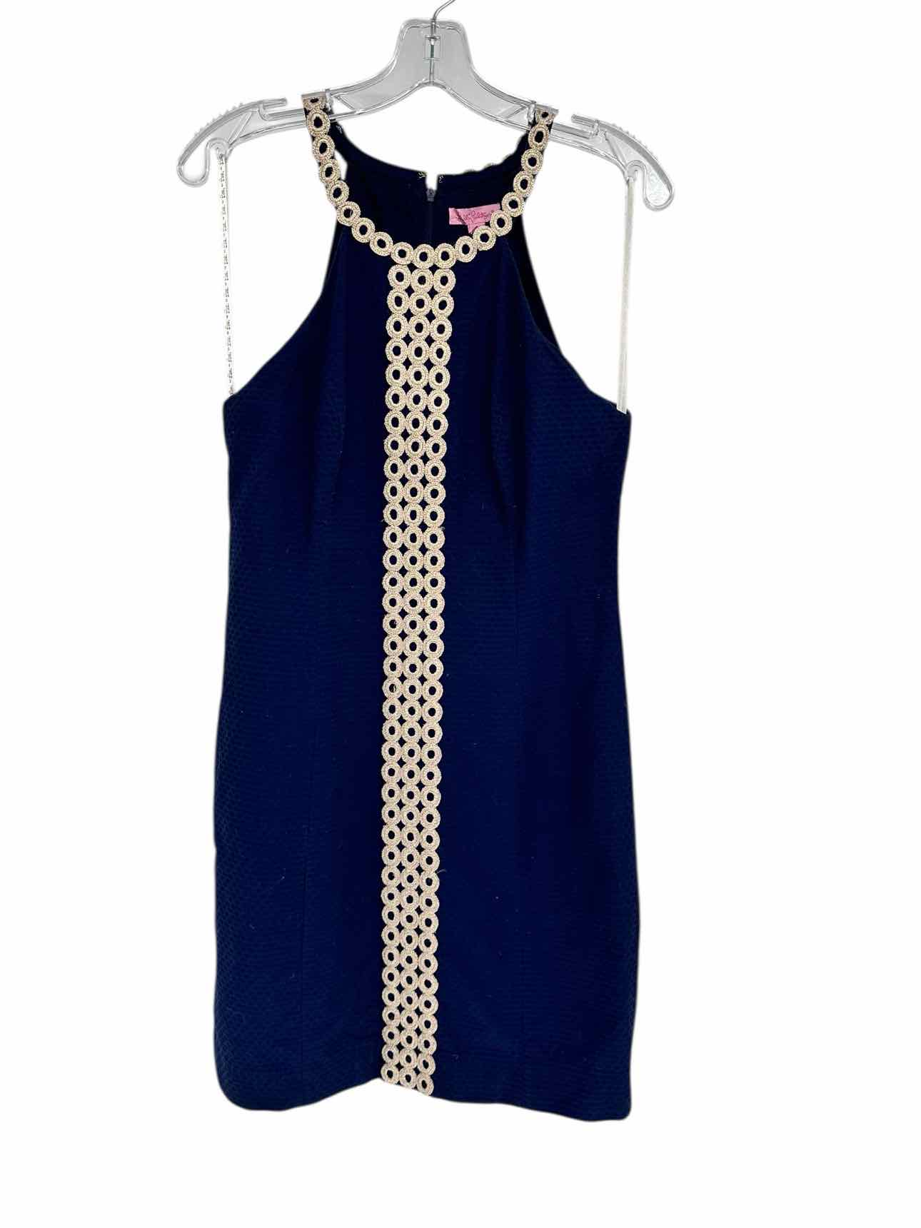 Lilly Pulitzer Sasha Shift Dress in True Navy Size 4