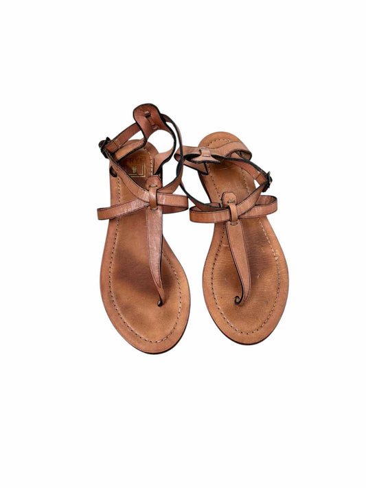 Taylor Tylor Ankle Strap Tan Sandals Shoe Size 7