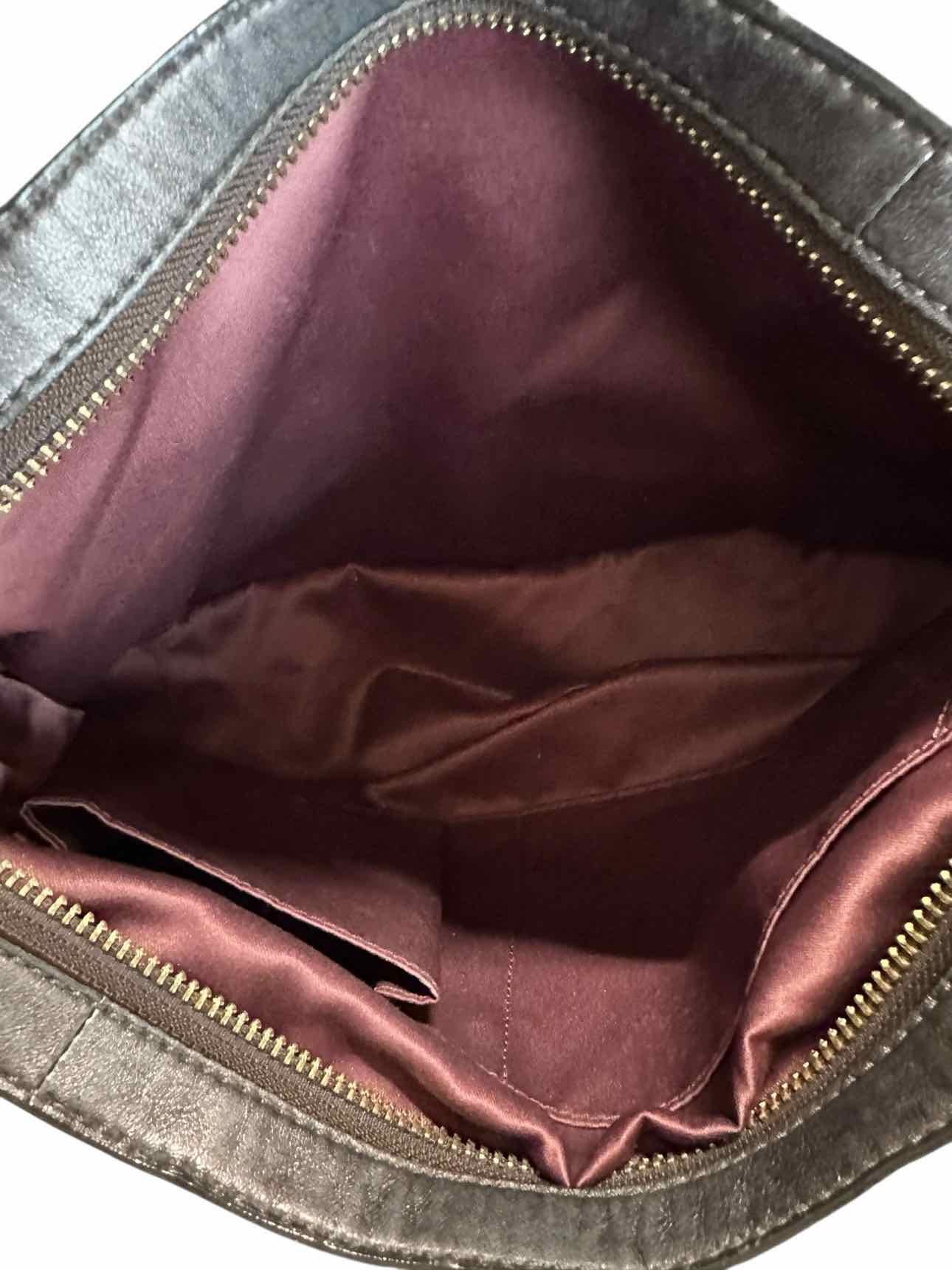 Coach Maggie Mia Signature Shoulder Bag w/ Leather Trim