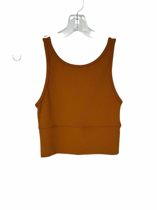 Lululemon Rust Power Pivot Ribbed Tank Top Size 4